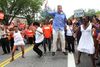 Bill de Blasio med sin familie under valgkampen. Den nye borgmester har varslet en ny kurs i forhold til politiets beføjelser i millionbyen.