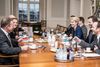 Et billede fra de indledende forhandlinger om retsforbeholdet i Statsministeriet.