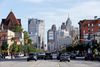 Bilkøer er sjældne i Detroit, fordi indbyggerne er flygtet ud af byen. Foto Carlos Osorio/AP.