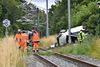 To personer blev dræbt og to alvorligt kvæstet, da en personbil i juli 2019 stødte sammen med letbanen ved byen Trustrup på Djursland. Foto: Ernst van Norde/EB