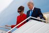Præsident Donald Trump og førstedamen Melania Trump. Carolyn Kaster/AP