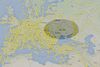 Grafikken fra hjemmesiden FlightRadar24 viser, hvordan der næsten ikke er flere fly over Ukraine mere. Missilnedskydningen i Ukraine kan dog også få indflydelse på flytrafikken i andre dele af verden.