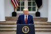 USA's præsident, Donald Trump, siger på et pressemøde, at det dagligt antal af døde i USA som følge af virusset vil toppe om to uger. Foto: Alexander Drago/Reuters
