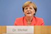 Tysklands forbundskansler, Angela Merkel, var fortrøstningsfuld under sit årlige sommerpressemøde i Berlin. Foto: AP