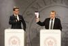 Statsminister Lars Løkke Rasmussen (V) og skatteminister Karsten Lauritzen (V) fremlagde tirsdag regeringens udspil til en gennemgribende reorganisering af Skat. Foto: Kenneth Lysjerg Koustrup