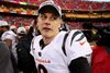 Joe Burrow fejrer sejren mod Kansas City Chiefs 30. januar. Arkivfoto: Jamie Squire/AFP