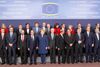 EU's stats- og regeringschefer opstillet til det traditionelle familiefoto i forbindelse med topmødet i Bruxelles.