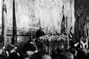 Premierminister Winston Churchill holder den berømte tale i Zurich i september 1946, hvor han argumenterede for, at et tæt europæisk samarbejde ville kunne sikre freden i Europa. Arkivfoto: Rue des Archives