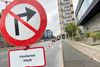 Forsyningsarbejdet til de to tårn-byggerier er årsagen til spærringen. Foto: Anders Michaelsen