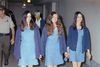 De tre Manson-kvinder Susan Atkins, Patricia Krenwinkel og Leslie Van Houten (til højre) ankom storsmilende til retten i Los Angeles i 1970, da de blev dømt til døden for brutale knivdrab.
