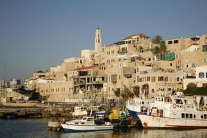 Man kan godt holde ud at dvæle ved udsigten til havnen og det gamle Jaffa. Foto: Yadid Levy