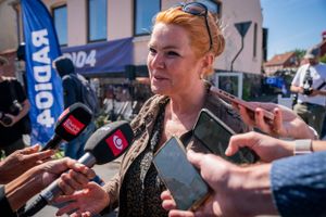 Inger Støjbergs navn står på to mystiske nye partier, som vil godkendes af Valgnævnet. Selv spøgte hun fredag i kulissen hos et uroplaget DF.
