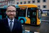 Regeringen foreslår trafikselskaberne i hovedstaden slået sammen til ét ved havn HOT. Trafikminister Ole Birk Olesen (LA) fotograferet på Nørreport Station i København. Foto: Finn Frandsen