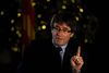 54-årige Carles Puigdemont har været Cataloniens leder siden 2016. Foto: Emilio Morenatti/AP Photo