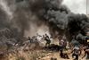 Sammenstød nær grænsen øst for Gaza. Foto: AFP/Mahmud Hams