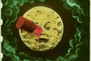 Still fra Georges Méliès' film fra 1902: ”Rejsen til Månen”.