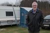 Fritz Brogaard bor i campingvogn en stor del af året - også ofte om vinteren på DCU-Absalon Camping Camp. Foto: Per Raahauge