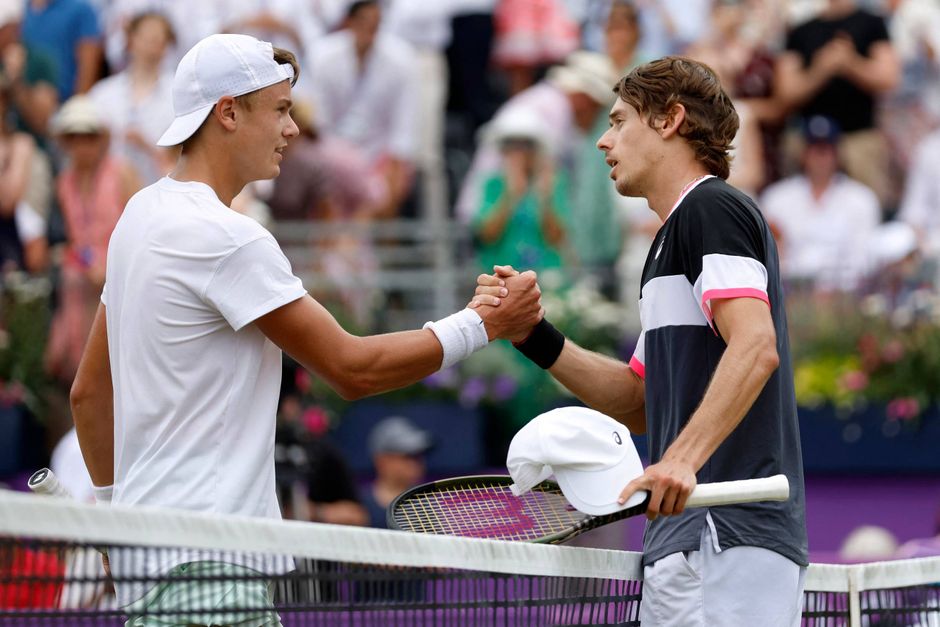 Interesse Universel Opsætning Holger Rune misser finale i Wimbledon-opvarmning