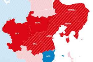 Der har været udskiftning i borgmesterstolene hen over natten. Her er overblikket over, hvordan valget gik i de østjyske kommuner uden for Aarhus.