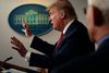 På pressemødet tirsdag uddybede Donald Trump, at det vil være henvendt borgere, der søger permanent opholdstilladelse under den såkaldte green card-ordning. Foto: Alex Wong/Getty Images/AFP