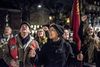 Der var mødt opbakning op til lønmodtagerne på Sankt Annæ Plads foran Forligsinstitutionen. Flere af støtterne har stået der hele natten, mens forhandlingerne stod på. Foto: Mads Claus Rasmussen/Ritzau Scanpix