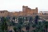 Romerske ruiner i Palmyra. Palmyras ruiner, der i dag er frilandsmuseum, stammer fra de første århundreder efter Kristi fødsel, da byen var en metropol. Arkivfoto: SANA/AP