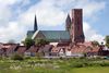 Ribes domkirke dominerer bybilledet i den sydvestjyske by.