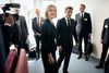 I august ville Liz Truss ikke svare på, om Frankrigs præsident Emmanuel Macron var »ven eller fjende«. Men de endte som venner. Her mødes de til fransk-britiske forhandlinger i FN's hovedkvarter i New York. Foto: Stefan Rousseau/Reuters