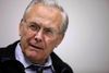 Den tidligere amerikanske forsvarsminister Donald Rumsfeld fortæller i et interview med en engelsk avis, at han aldrig forestillede sig, at der ville komme demokrati i Irak som følge af den amerikanske invasion af landet, sådan som den daværene præsident George W. Bush ellers mente det.