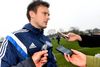 William Kvist inden onsdagens træning. Kvist mener, at han fortsat har respekt som landsholdsanfører på trods af sine sportslige problemer. Foto: Lars Poulsen/Polfoto