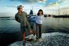 Frederik og Mary - har endnu ikke opnået kongelig styrke, og har generelt for meget fritid, mener Keld Koplev. Her det unge endnu ugifte par i Skagen i 2003. Foto: Brian Rasmussen.
