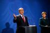 Israels premierminister Benyamin Netanyahu og Tyskland kansler Angela Merkel.