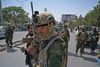 Specialstyrker fra Taliban patruljerer i Kabul. Foto: Amir Qureshi/AFP