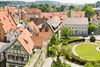 Biberach med 32.000 indbyggere er en af Tysklands rigeste byer. I centrum troner gamle, velholdte huse i okkergule og andre varme farver. Foto: biberach-riss.de