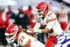 Kansas City Chiefs-quarterback Patrick Mahomes kastede ikke bolden, så meget som han plejer i sejren over Buffalo Bills. Foto: Bryan M. Bennett/Ritzau Scanpix