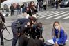 Flere blev kvæstet, da en bilist kørte ind i en gruppe på cirka 50 mennesker i den amerikanske storby New York. Foto: Reuters