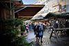 Julemarkedet i Aarhus er blevet terrorsikret med blomsterkummer. Foto: Anita Graversen