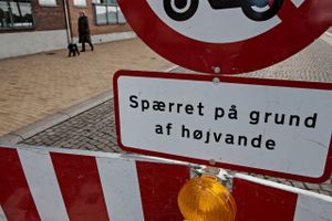 I Sønderborg frygter man, at forhøjet vandstand vil betyde at flere gader bliver oversvømmet. Foto: Tobias Nicolai