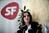 SF’s nye formand, Pia Olsen Dyhr, var rasende, da partiets venstrefløj gjorde oprør imod salget af Dong-aktier. Balladen medførte partiets farvel til regeringssamarbejdet. Arkivfoto: Joachim Adrian/Polfoto