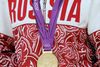 En russisk guldmedaljevinder fra OL i London i 2012. Alle russiske atleter risikerer nu at blive udelukket fra årets OL i Rio på grund af en ny Wada-rapport. Foto: AP