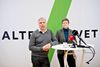 Uffe Elbæk og Josephine Fock ved præsentationen af Alternativet.
