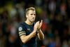 Tottenhams angriber Harry Kane var utilfreds med spillet i opgøret med Monaco. Foto: Claude Paris/AP