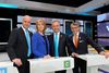 Annie Lööf og Jan Björklund (i midten) mener, at Sverige kunne være blevet sparet en måneds politisk turbulens. Her ses de sammen med de to øvrige partiledere i Alliansen, Fredrik Reinfeldt (tv) og Göran Hägglund (th).