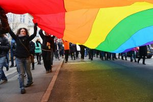 Der har tidligere i Danmark været demonstrationer mod Ugandas anti-homolov. Arkivfoto: Polfoto