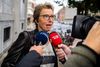 Grete Christensen, formand for Dansk Sygeplejeråd, ankommer til møde hos beskæftigelsesminister Peter Hummelgaard (S). Foto: Martin Sylvest/Ritzau Scanpix