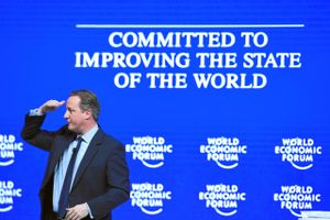 Vil Storbritannien forlade EU? Premierminister David Cameron synes i Davos at spejde efter svaret.