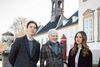 Prins Vincent og prinsesse Josephine deltog den 22. marts i gudstjeneste sammen med dronning Margrethe. Foto: Kongehuset