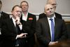 Lars Løkke Rasmussen og Søren Pape lyttede opmærksomt under Mette Frederiksens tale ved fejringen af De Konservatives 100 års fødselsdag i mandags. Nu er de to partiledere for alvor kommet på kan af hinanden.