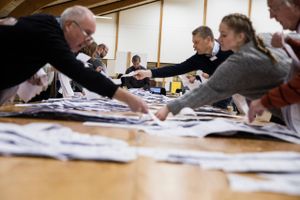 Den første kommune til at tælle stemmer op er også landets mindste kommune med 1800 indbyggere. Foto: Mikkel Berg Pedersen 