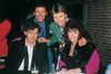 Jørgen de Mylius ved Eurovision i Malmø i 1992. Ved siden af står Tommy Seebach, mens Johnny Logan, som havde skrevet årets vindersang, sidder foran sammen med Linda Martin, der lagde stemme til.